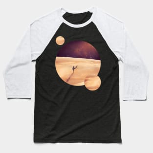 Dune, Arrakis With Two Moons, Minimalist Movie Design Baseball T-Shirt